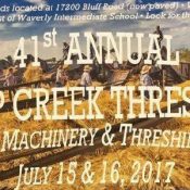 A Happening in Waverly - July 15 & 16, 2017 1 2017campcreekthreshers550banner