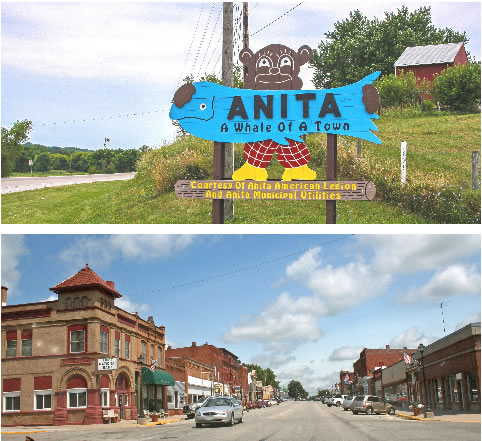 Anita, IA - A Whale of a Town