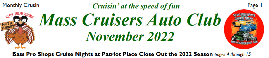 Mass Cruisers 2022 November Newsletter