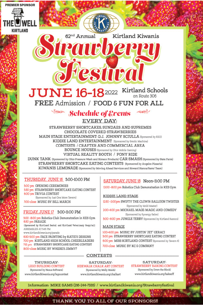 Strawberry Festival in Kirtland Lake County Ohio