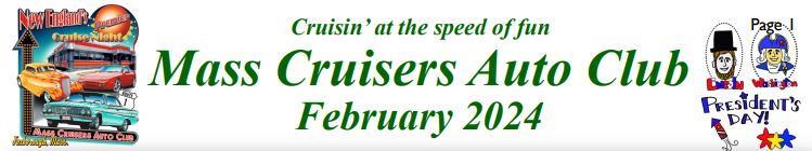 Mass Cruisers February 2024 Newsletter 