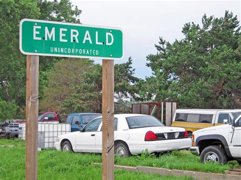 Emerald Nebraska sign 2008