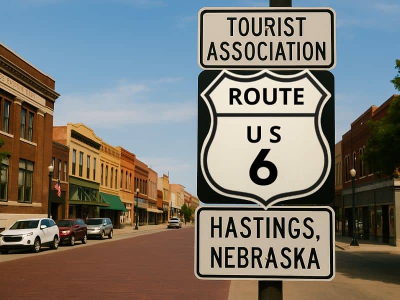 Hastings Nebraska on US Route 6