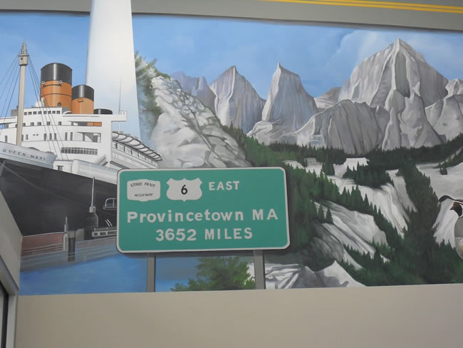 US Route 6 feature -  Murals in Shoemaker's Travel Center